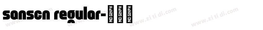 sanscn regular字体转换